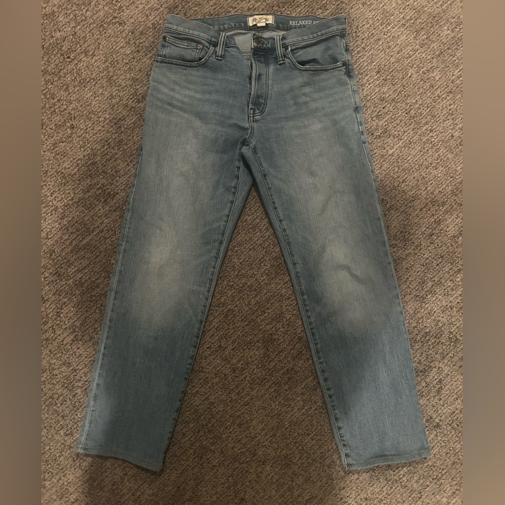 MADEWELL MENS RELAXED STRAIGHT JEANS